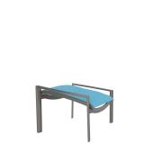padded sling outdoor ottoman