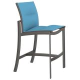 padded sling armless outdoor bar stool