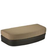 patio modern woven ottoman
